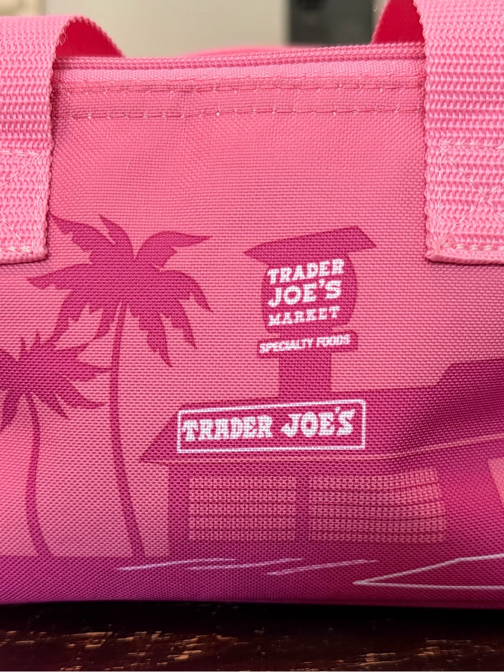 Trader Joe's Pink Insulated Grocery Tote